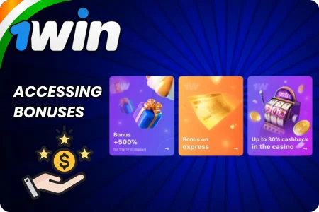 1Win App Accessing Bonuses